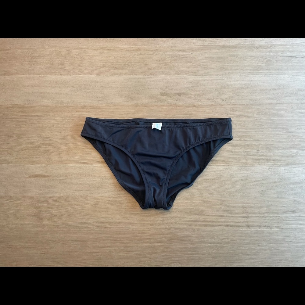 JCrew dark grey bikini size M EUC